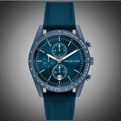Michael Kors Warren Blue Dial Men's Chronograph Watch